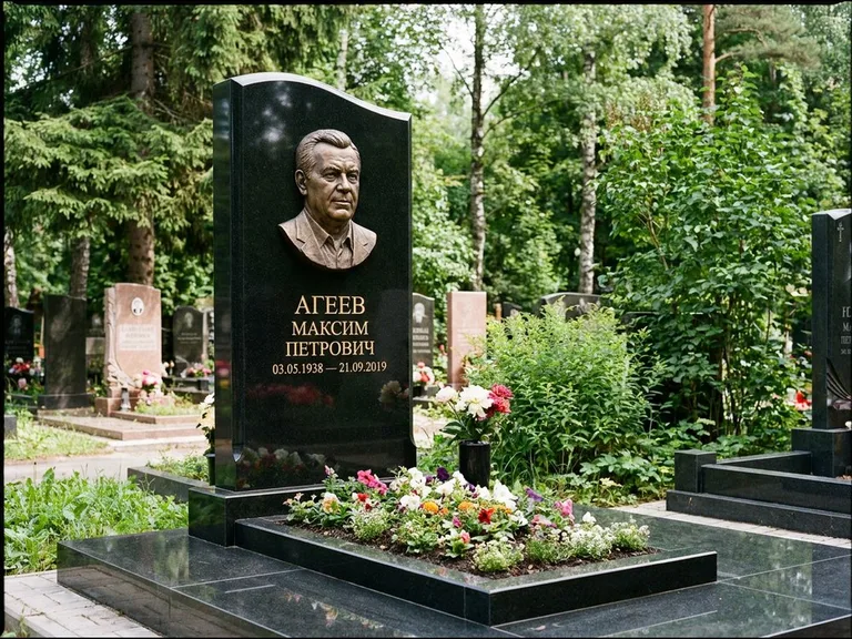Памятник с барельефом — выполненная работа 13 в Альметьевске