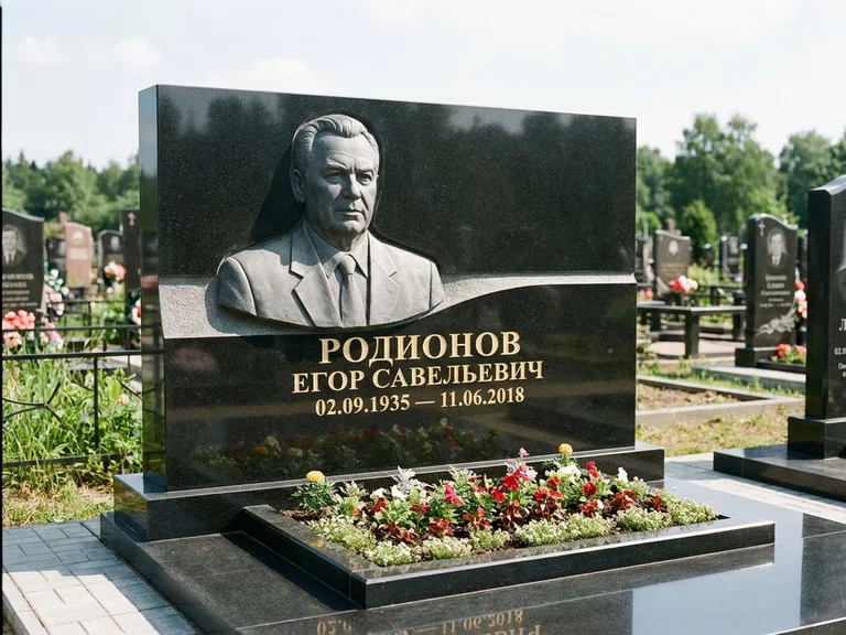 Памятник с барельефом — выполненная работа 27 в Альметьевске