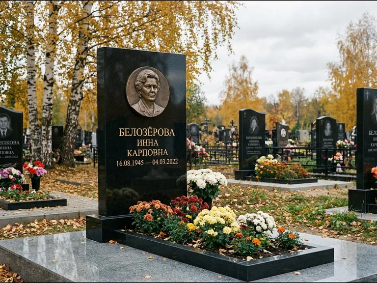 Памятник с барельефом — выполненная работа 2 в Альметьевске
