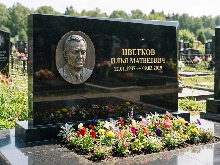 Памятник с барельефом — выполненная работа 33 в Альметьевске