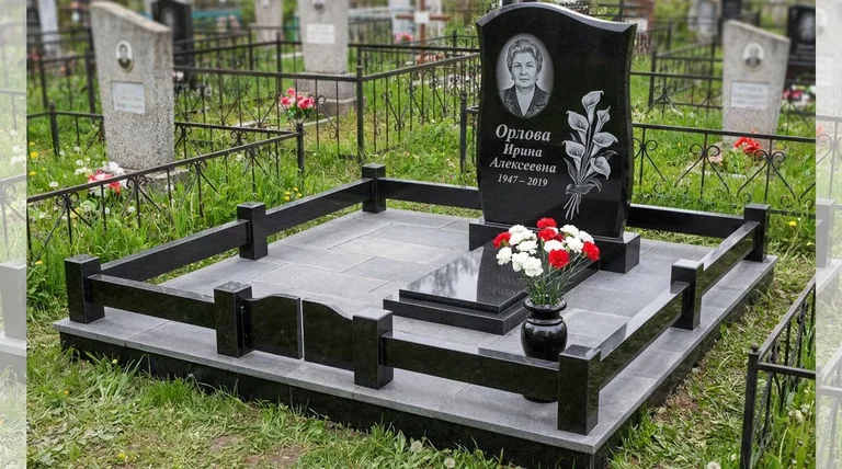 Памятник с гравировкой калл — выполненная работа «Орлова» в Альметьевске