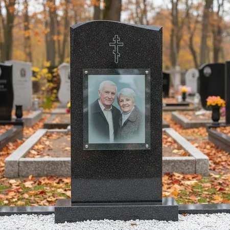 Портрет на стекле 400×600 мм в полный рост на памятнике в Альметьевске
