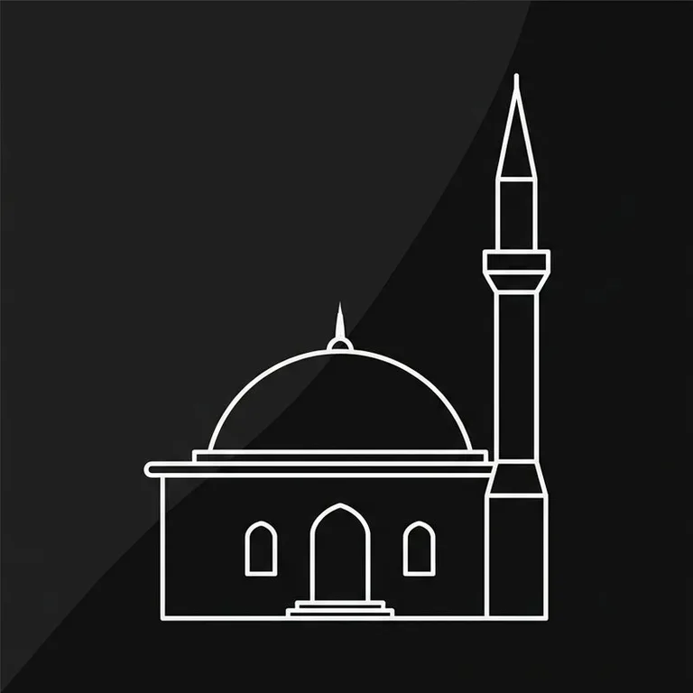 Эскиз: Одноминаретная — скромный силуэт сельской мечети в Альметьевске