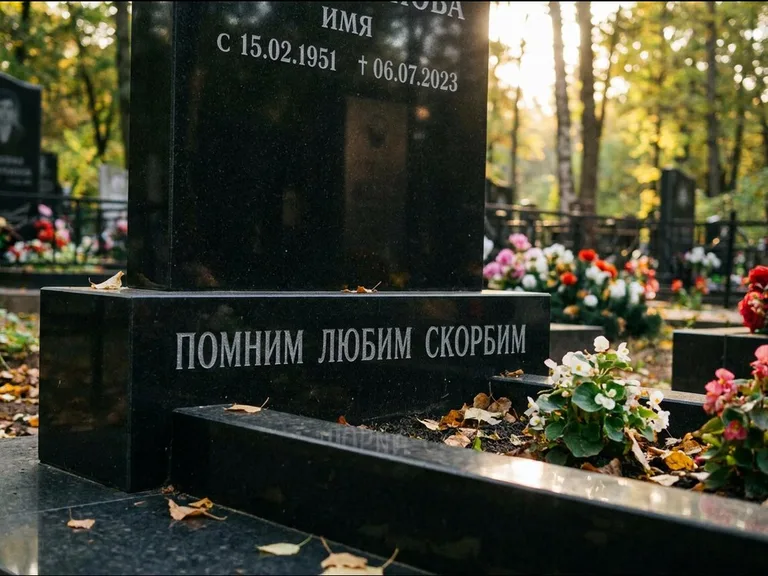 Эпитафия — гравировка с выездом на кладбище в Альметьевске