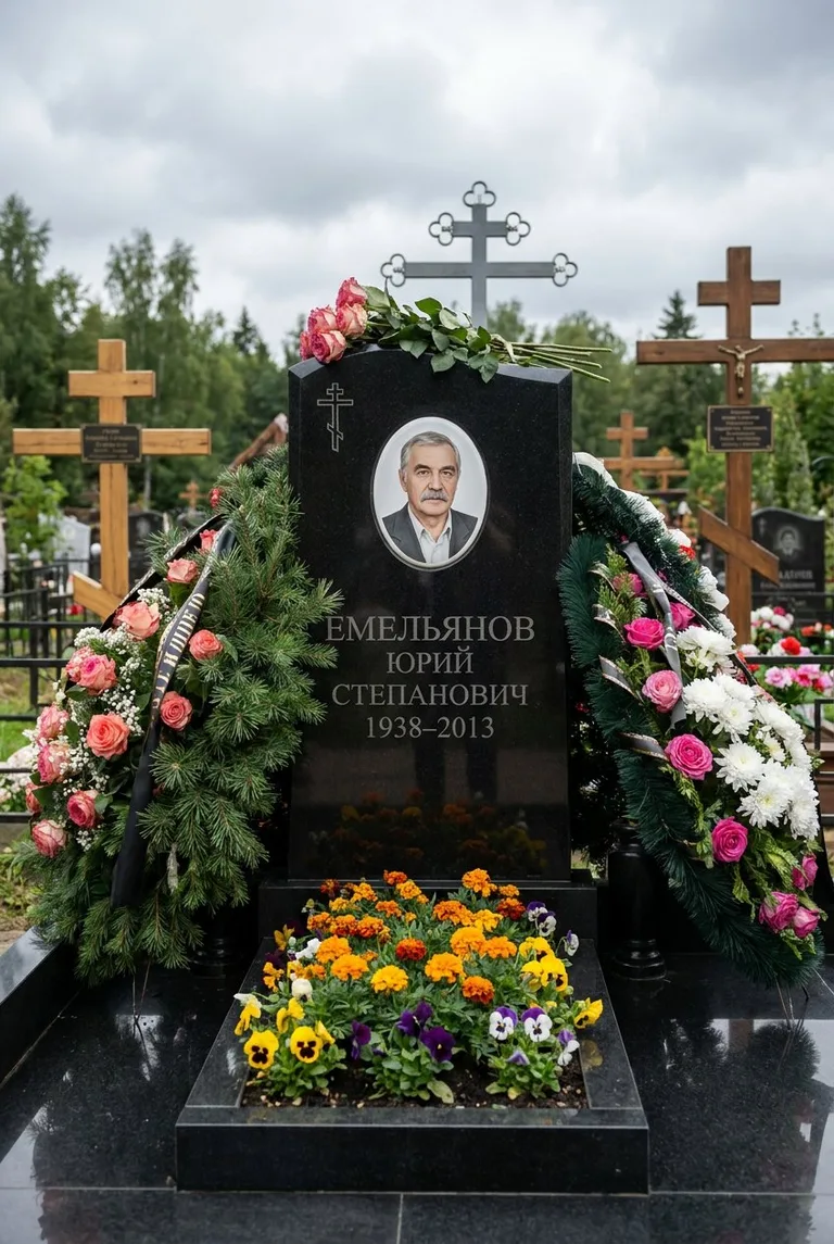 Памятник с цветником на Нижне-Исетском кладбище