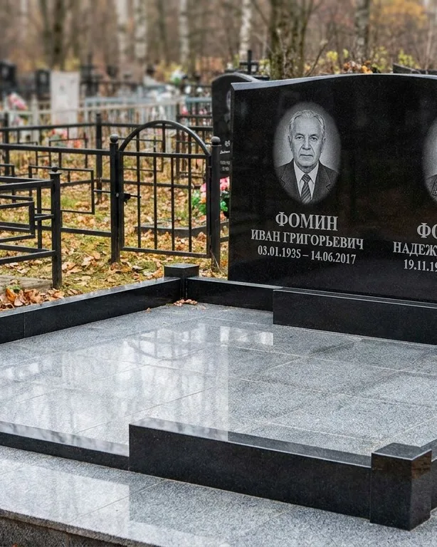 Премиум-комплекс под ключ с вазами и скамьёй в Альметьевске