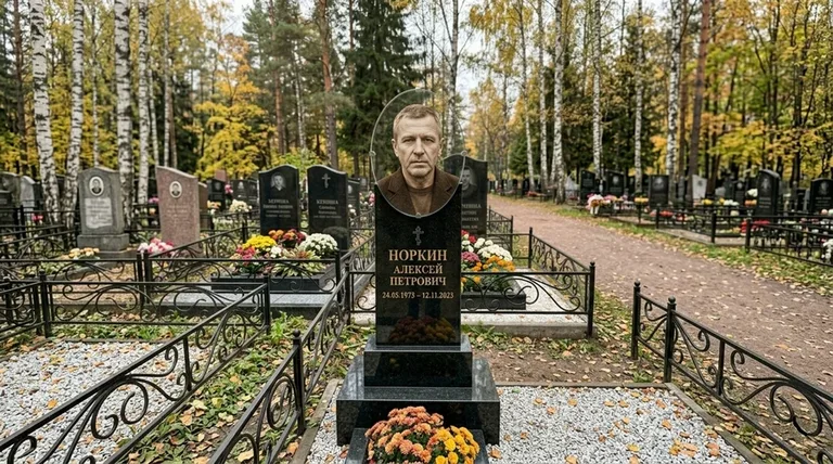Портрет на стекле на вертикальной стеле в Альметьевске