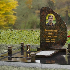 Элегантный Гранитный памятник вертикальный - П123