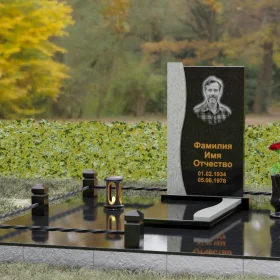 Надежный Гранитный памятник вертикальный - П125