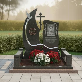 Мемориальный комплекс православный с крестом - ПН129