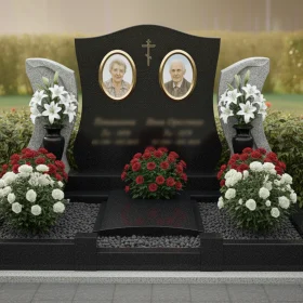 Элитный вертикальный православный памятник - ПН199