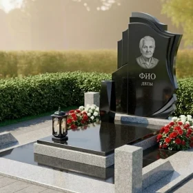 Гранитный мемориальный комплекс светского стиля - ПН446