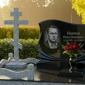 Элитный православный гранитный монумент - ПН476