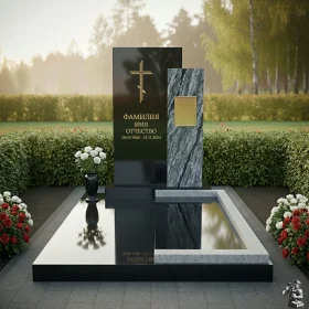 Комбинированный православный памятник - ПН577