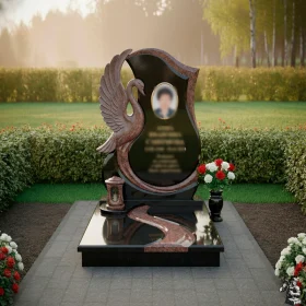 Комбинированный вертикальный памятник - ПН583