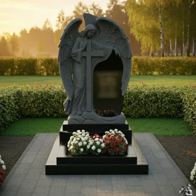 Элитный православный гранитный памятник – ПН619