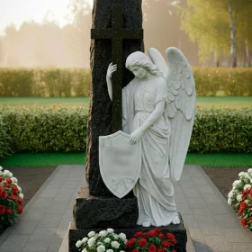 Элитный комбинированный православный памятник – ПН627