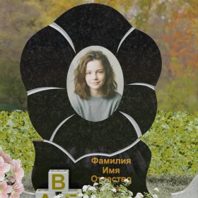 Вертикальный гранитный светский памятник - П233