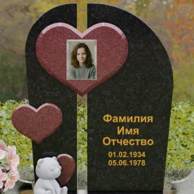 Вертикальный комбинированный светский памятник - П240