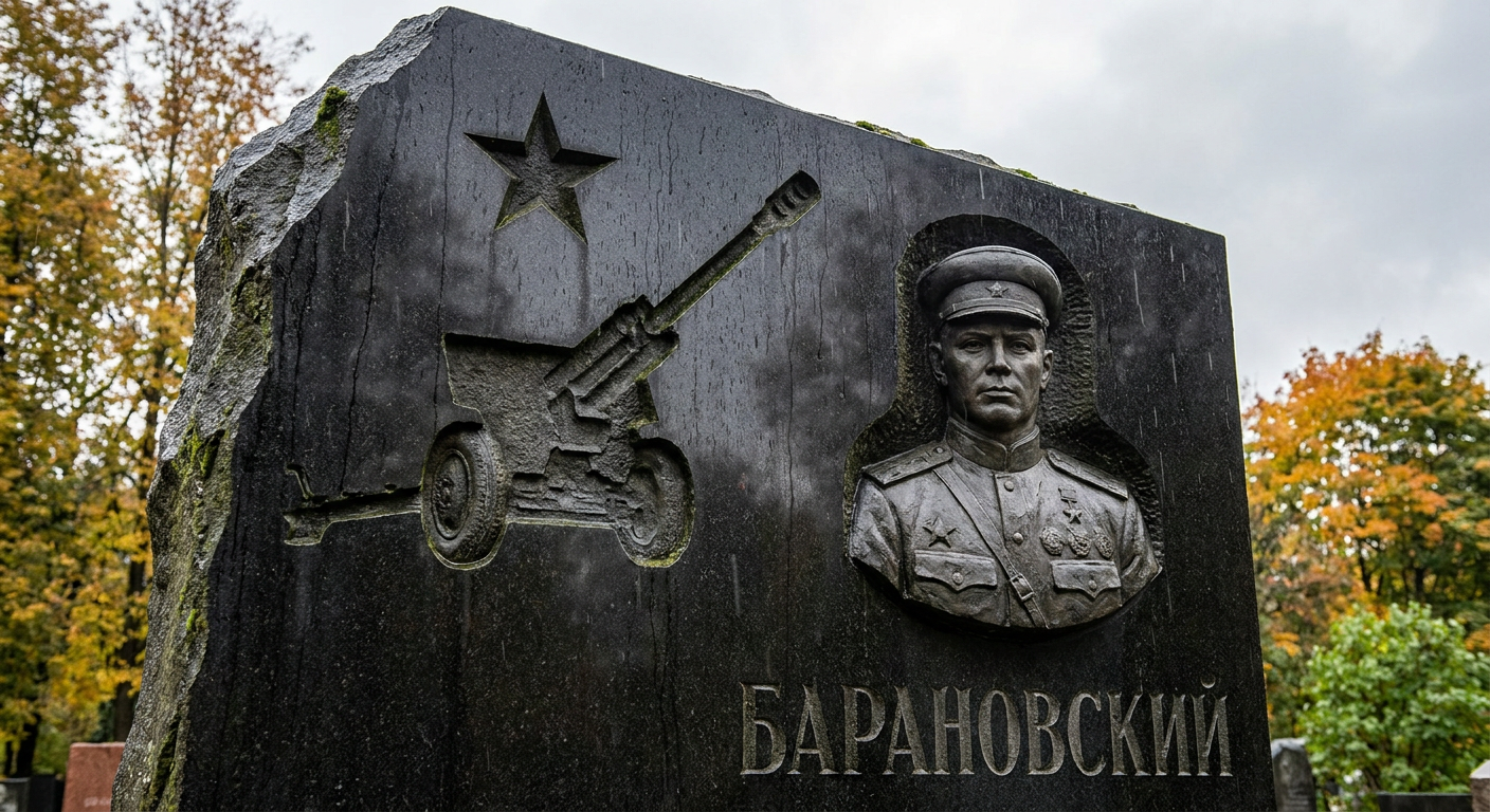 Пример дизайна: Памятник артиллеристу