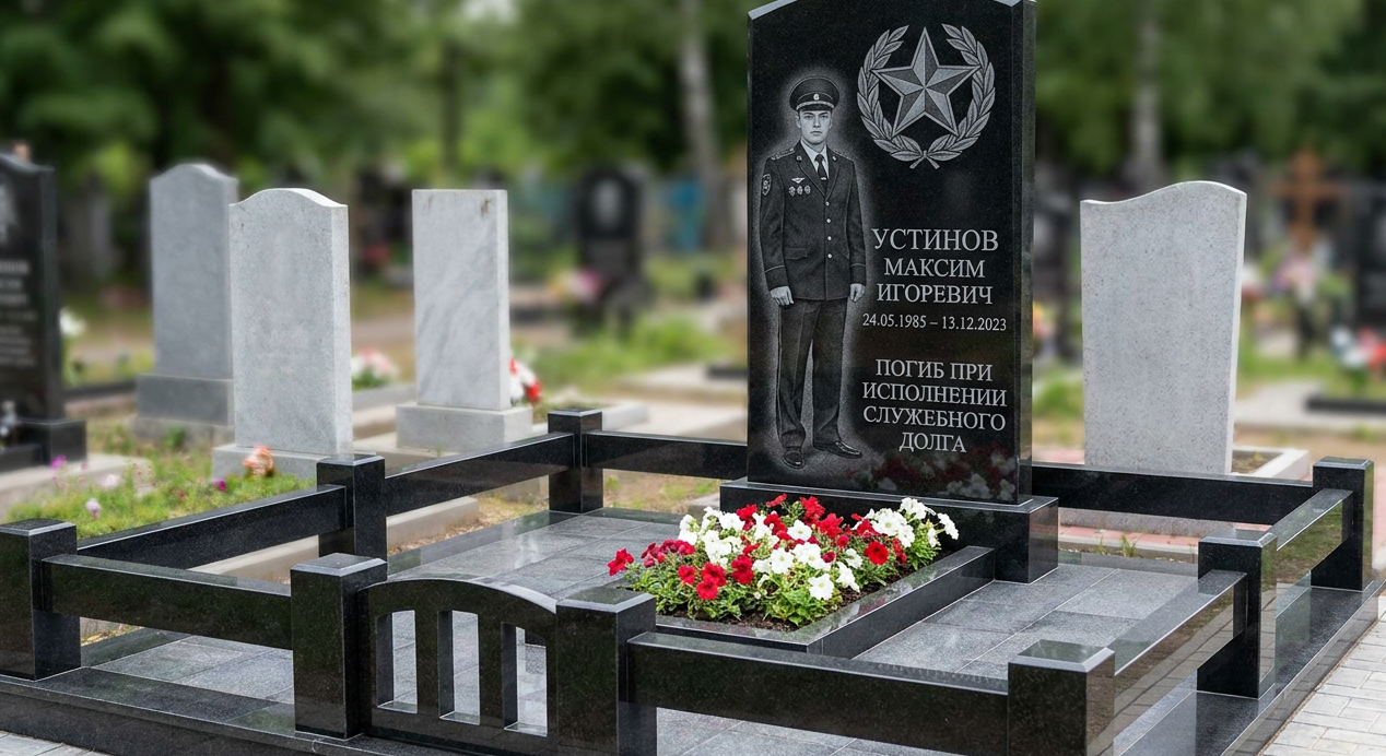 Пример дизайна: Памятник полицейскому, погибшему при исполнении — в полный рост