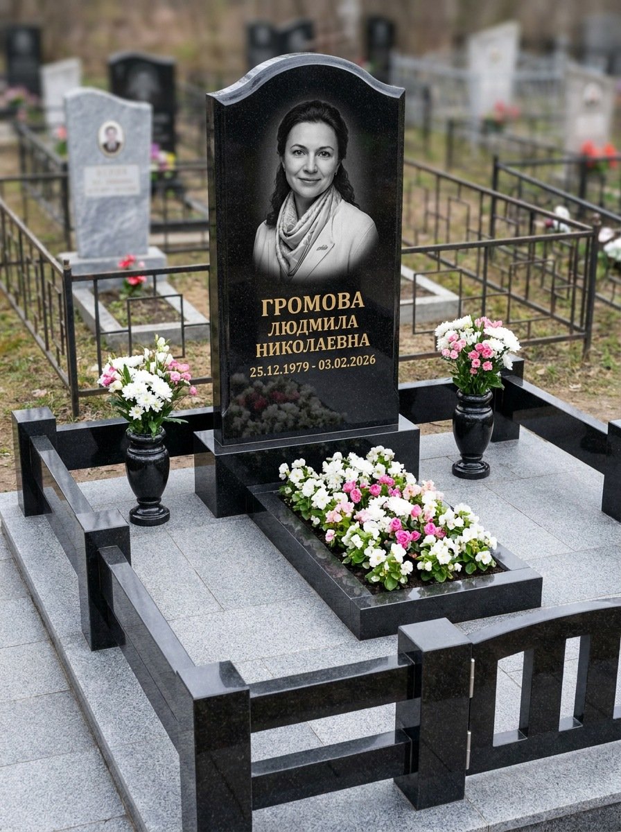 Портрет на памятнике в Альметьевске — Чёрно-белый портрет подготовили под станок — гравировка на стеле
