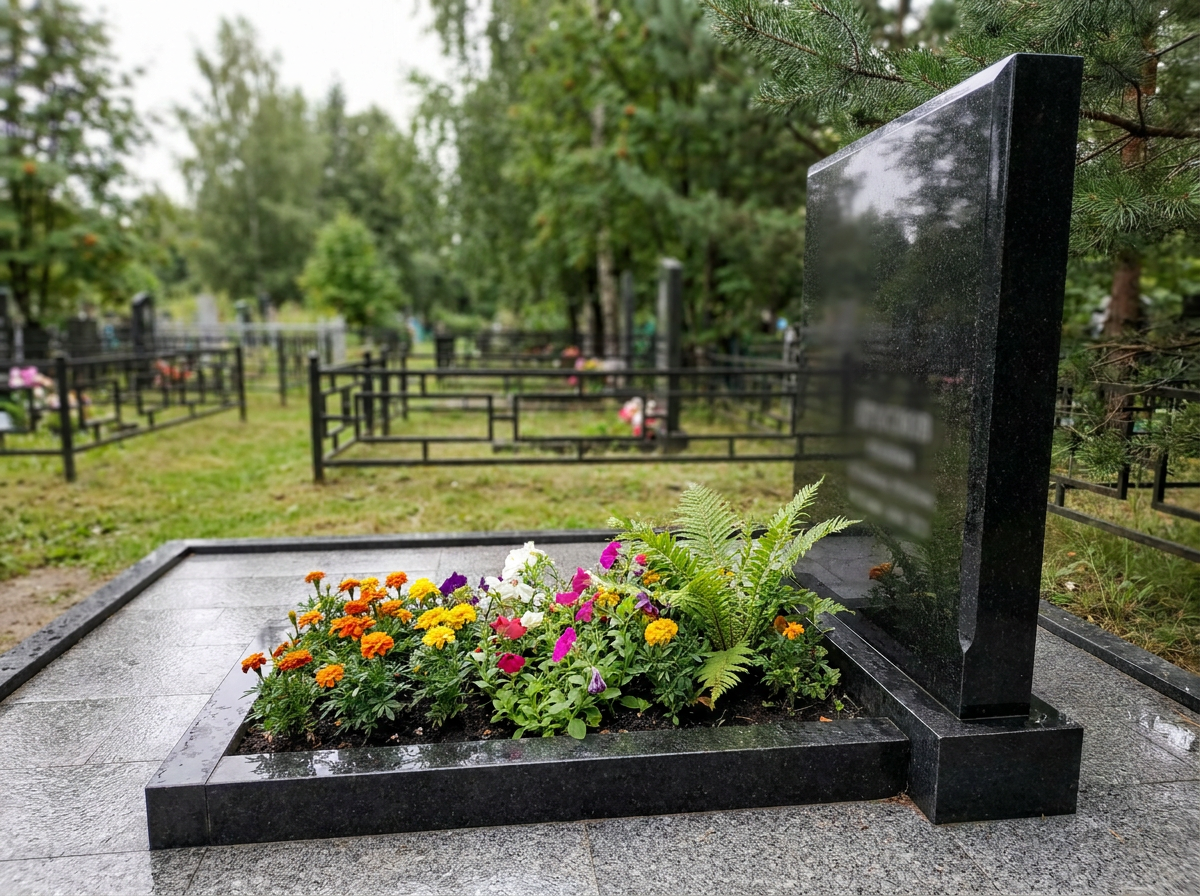Уборка могилы в Альметьевске — пример 6