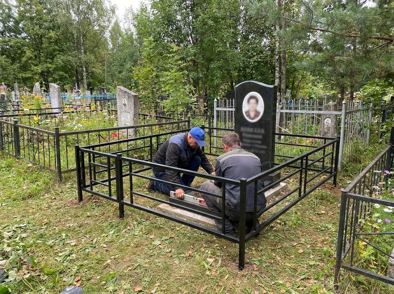 Установка ограды в Альметьевске — пример 3